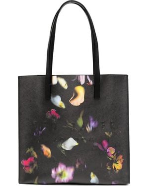 Ted Baker オールオーバープリント ハンドバッグ - ブラック