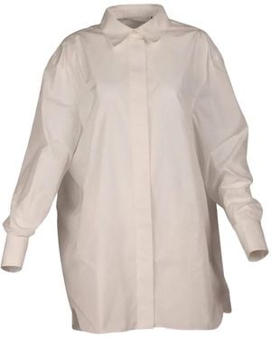 Valentino Garavani Concealed-Front Button-Down Shirt - Natural