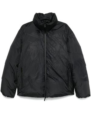 Burberry Equestrian Knight パデッドジャケット - ブラック