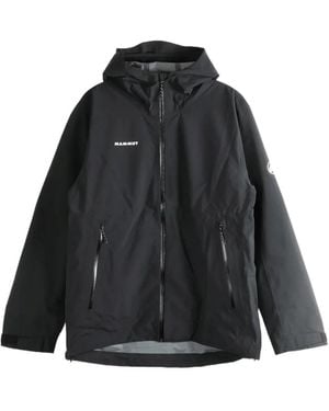 Mammut Logo-Print Hooded Jacket - Black