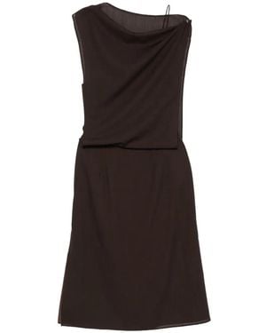 Viktoria Chan Sataya Draped Shif Skirt And Top Set - Black
