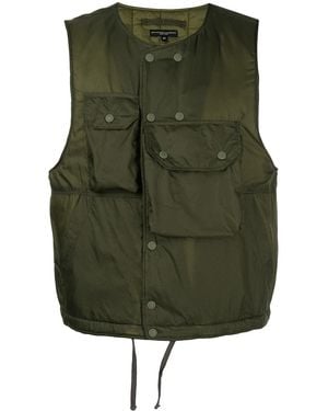 Engineered Garments Pocket-Detail Cover Vest - Green