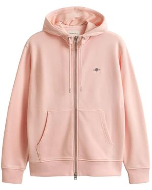 GANT Sudadera Con Capucha Y Logo Bordado - Rosa