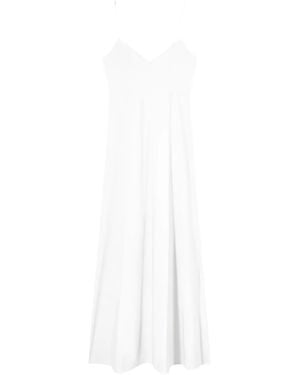 Patrizia Pepe Satin Slip Dress - White
