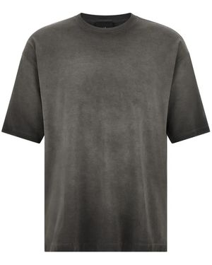 Thom Krom Cold-Dyed Logo-Embroidered T-Shirt - Grey
