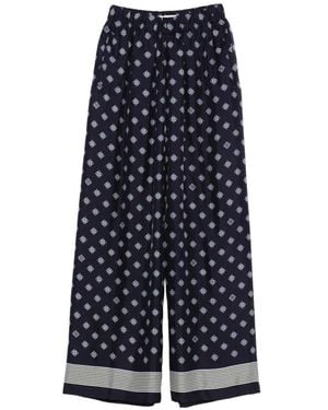 Bode Pantalones Palazzo Foyer - Azul
