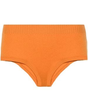 Alanui Short Nervuré À Taille Haute - Orange