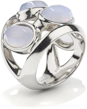 Goossens Ring Mit Chalzedon - Grau