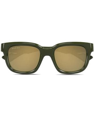 Gucci Square Frame Sunglasses - Natural