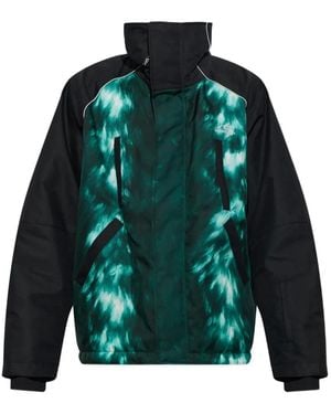 Balenciaga Padded Tie-Dye Ski Jacket - Green