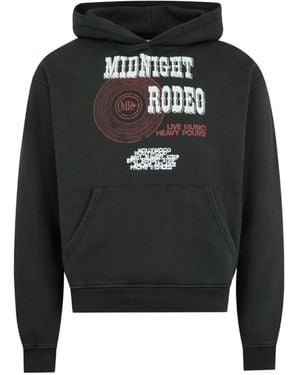 MIDNIGHT RODEO Graphic-Print Hoodie - Black