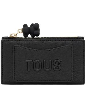 Tous Small Back To Basics Bear Zip Wallet - Black