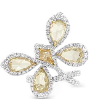 HYT Jewelry 18Kt Geel- En Witgouden Ring Met Diamant