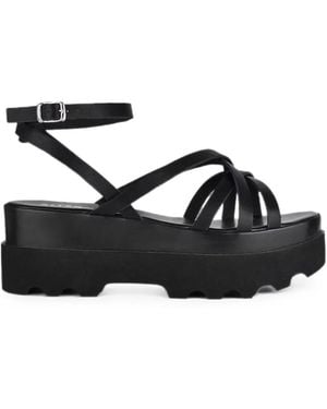 Altercore Dolo Strappy Platform Sandals - Black