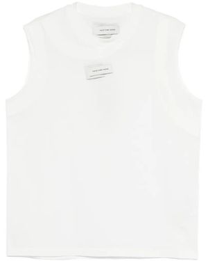Feng Chen Wang Débardeur À Patch Logo - Blanc
