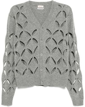 STEFAN COOKE Slashed Cardigans - Gray