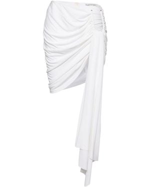 Christopher Esber Arced Palm Mini Skirt - White