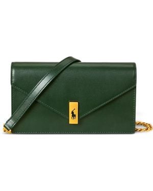 Polo Ralph Lauren Id レザー ショルダーバッグ - グリーン