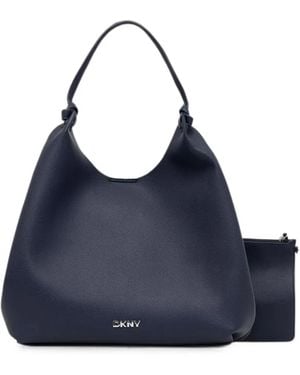 DKNY Large Paula Knotted-Handle Tote Bag - Blue