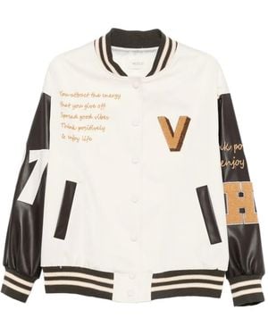 ViCOLO Chaqueta Varsity Con Detalle De Parche - Neutro