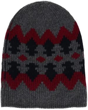 Tod's Geribbelde Muts Met Patroon - Rood