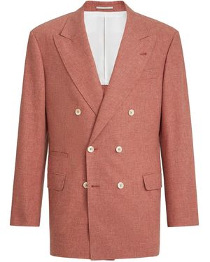 Brunello Cucinelli One-And-A-Half Breasted Blazer - Orange