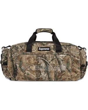 Supreme Printed "Camo" Duffle Bag - Brown