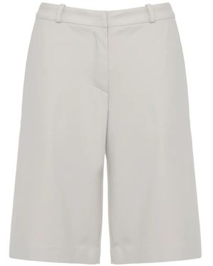 K-Way Belt-Loop Bermuda Shorts - White