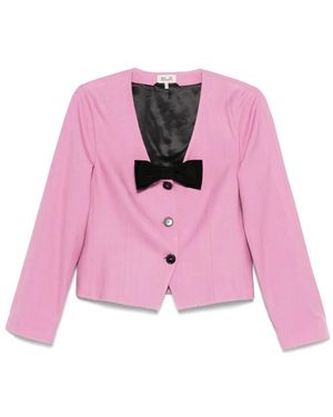Baum und Pferdgarten Bow-detailing Jacket - ピンク