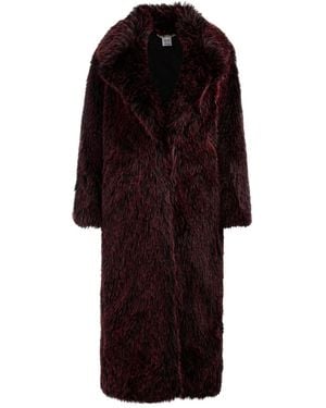 Alice + Olivia Marvin Faux-Fur Coat - Red