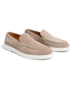 Poche Paris Suede Loafers - Natural