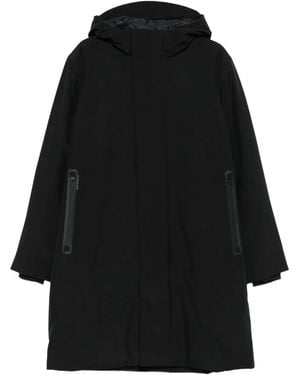 Save The Duck Hooded Zip-Fastening Coat - Black