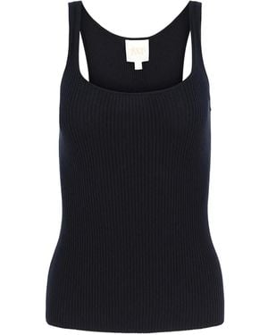 Twp Ribbed Tank Top - Black