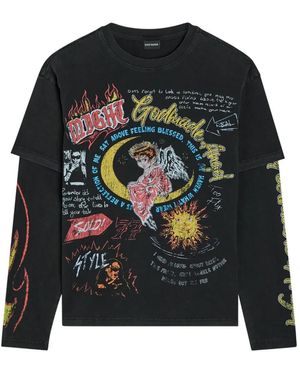 GODMADE Angel Langarmshirt - Schwarz