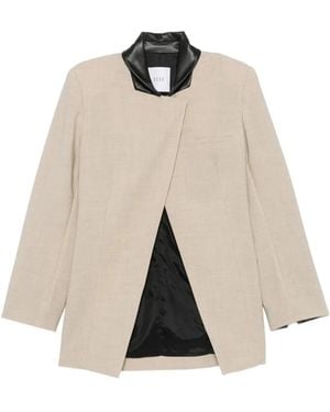 Esse Studios Alessio Wrap Blazer - Natural