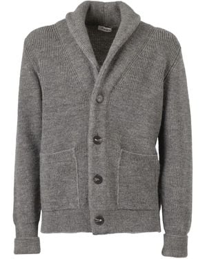 Kangra Shawl-collar pocket cardigan - Gris