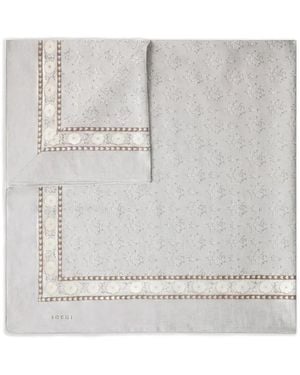 Soeur Classiq Floral-Print Scarf - Gray