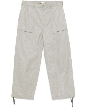 C.P. Company Felted-Finish Trousers - White