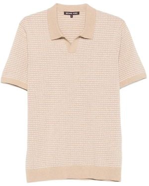 Michael Kors Patterned Knit T-Shirt - Natural