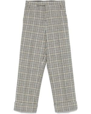 Thom Browne Gunclub-Check Tweed Trousers - Grey
