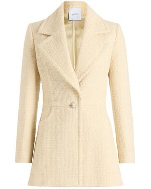 Patou Single-Breasted Tweed Jacket - Natural