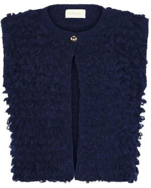 Carolina K Textured Sleeveless Top - Blue
