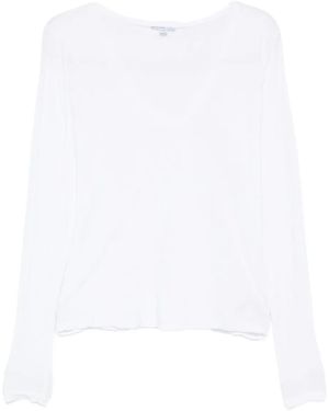 James Perse Vネック ロングtシャツ - ホワイト