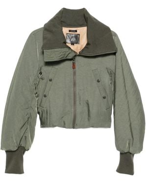 R13 Zip-Up Bomber Jacket - Green