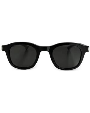 Saint Laurent Rectangle-Frame Sunglasses - Black