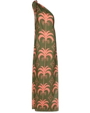 Johanna Ortiz Seaweed One-Shoulder Dress - Metallic