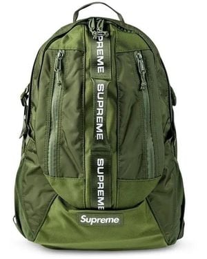 Supreme Logo Strap Backpack - Green