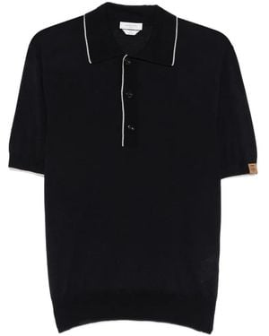 Jacob Cohen Contrast-Trim Polo Shirt - Black