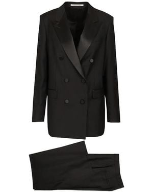 Tagliatore Double-Breasted Suit - Black