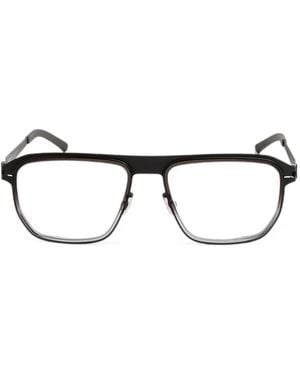 Mykita Walker Geometric-Frame Glasses - Gray